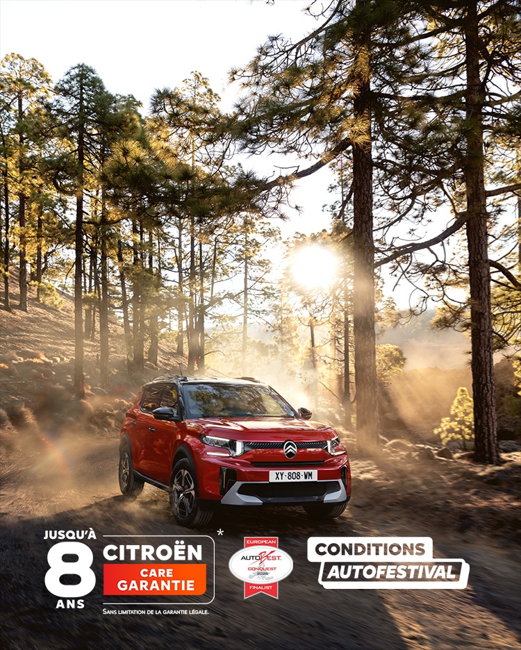 New ë-C3 Aircross in a forest